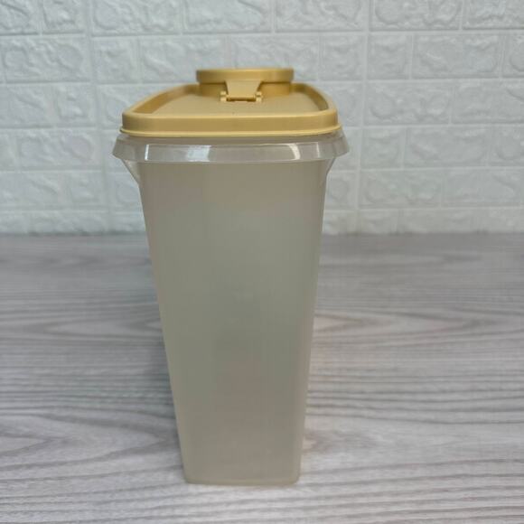 Vtg Tupperware Store N Pour Cereal Keeper Flip Top Medium 469-A w/ Lid 471-10 - Picture 6 of 9